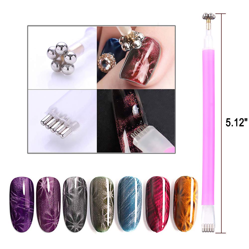 YIKOOLIN 3D Cat Eyes Magnet Ma - مراجعة Nail Gel Polish Set وسعره