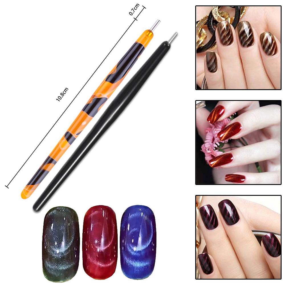 YIKOOLIN 3D Cat Eyes Magnet Ma - مراجعة Nail Gel Polish Set وسعره