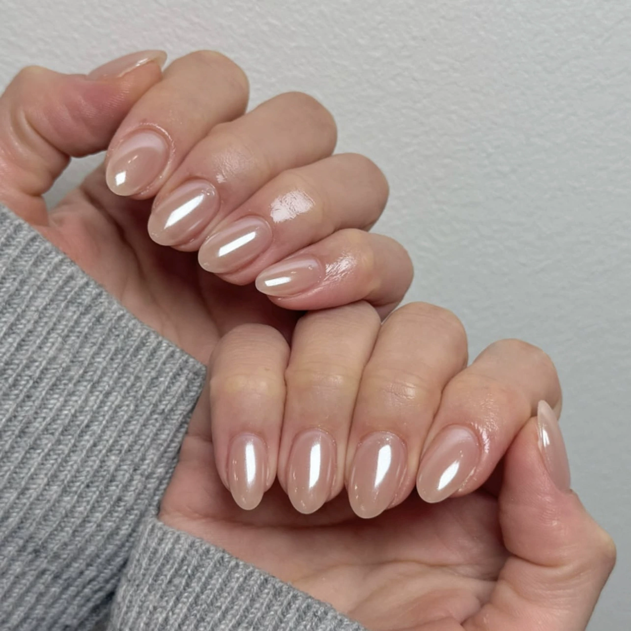 24Pcs Simple Nude Pink Solid N - مراجعة Nail Art Oval وسعره