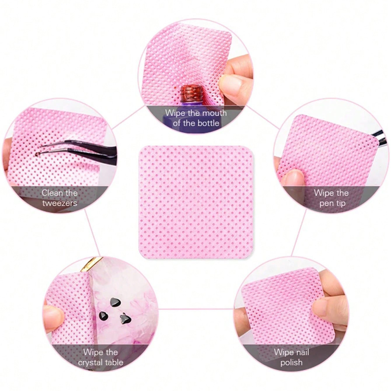 Lint Free Wipes Cleaning Tool  - مراجعة Nail Art Remove وسعره