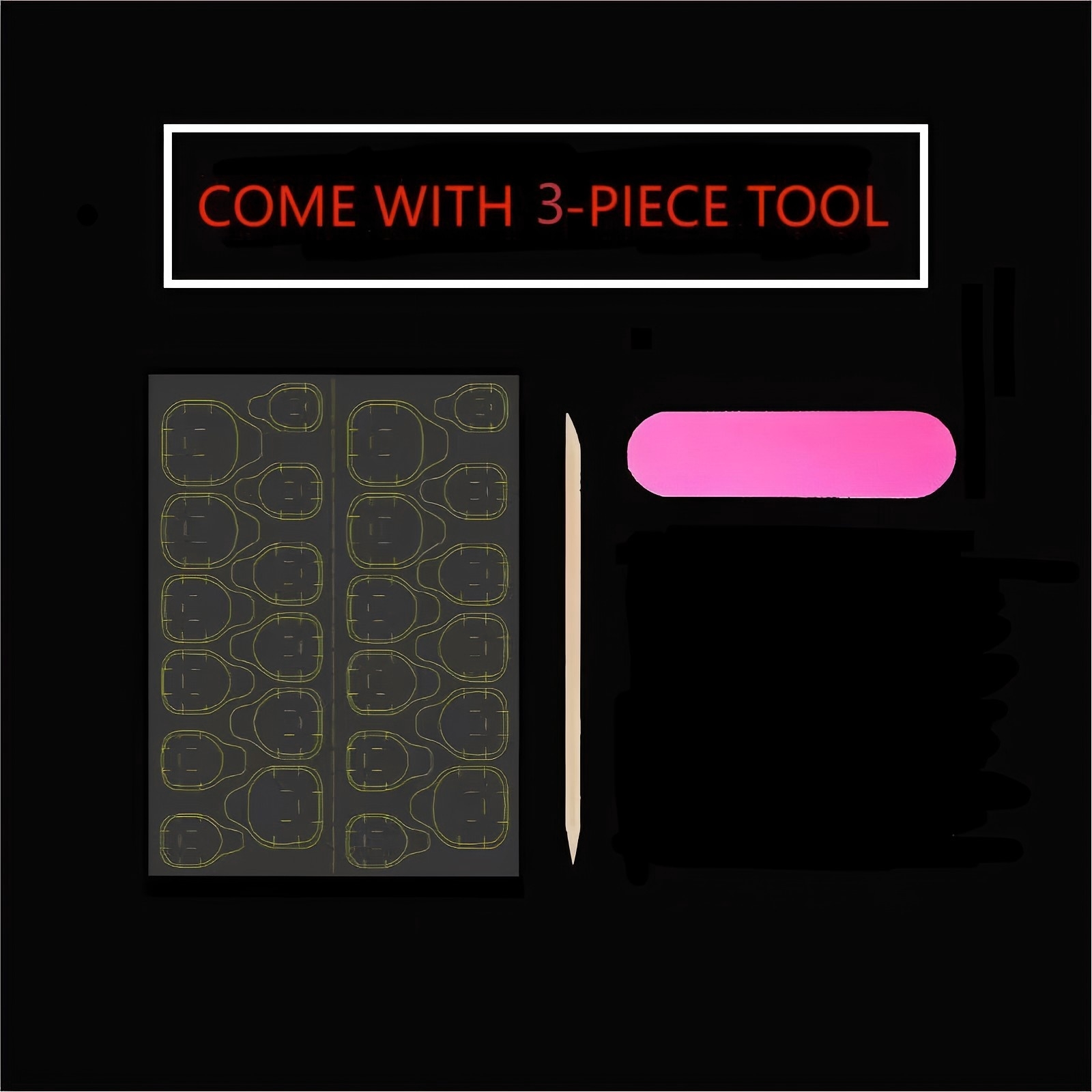 10pcs Pure Hand Pressed Long O - مراجعة Nail Art Oval وسعره