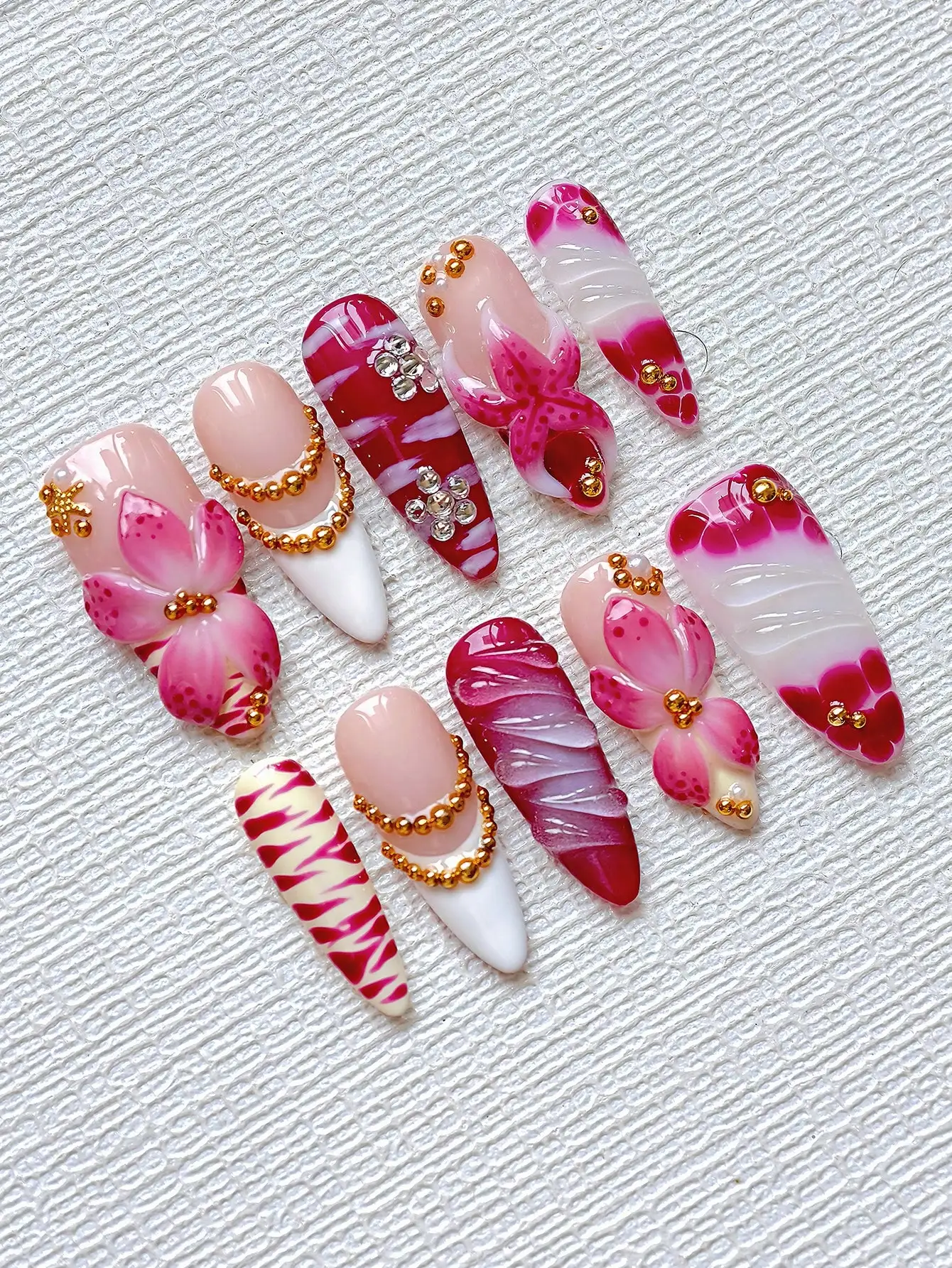 10pcs Y2K Elegant Almond-Shape - مراجعة Nail Art Elegant وسعره