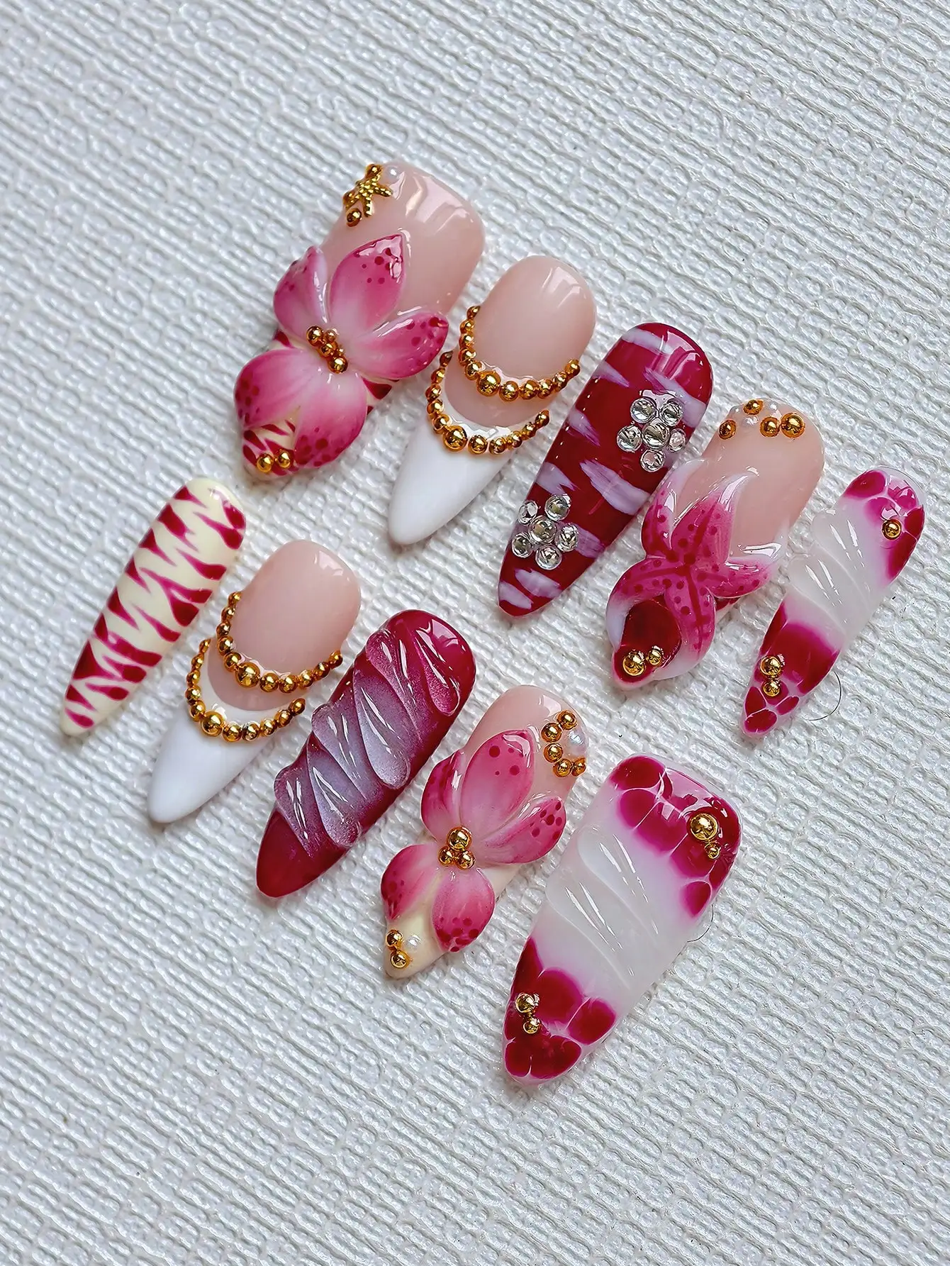 10pcs Y2K Elegant Almond-Shape - مراجعة Nail Art Elegant وسعره