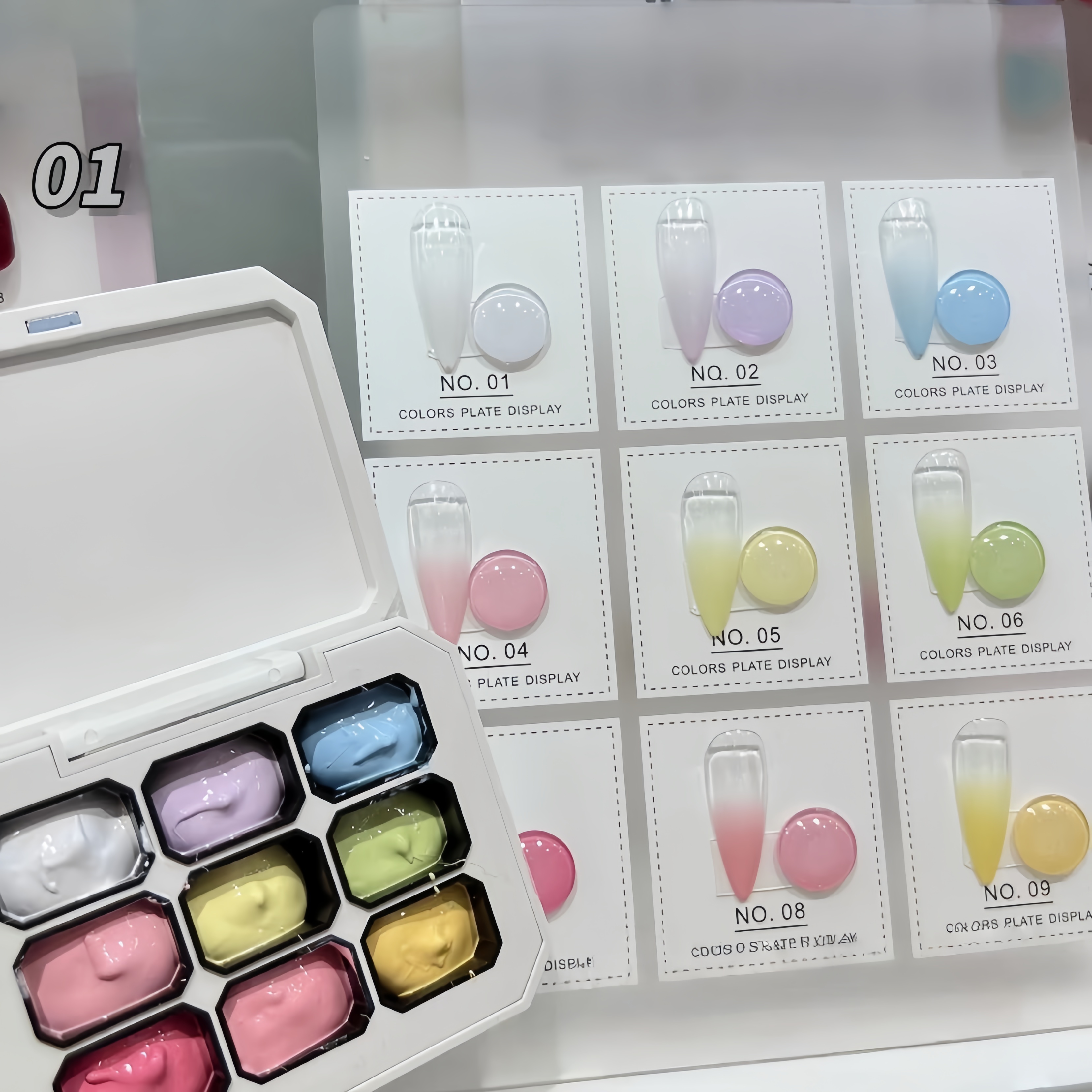 9-color solid nail polish,  Ma - مراجعة Nail Art Painting وسعره