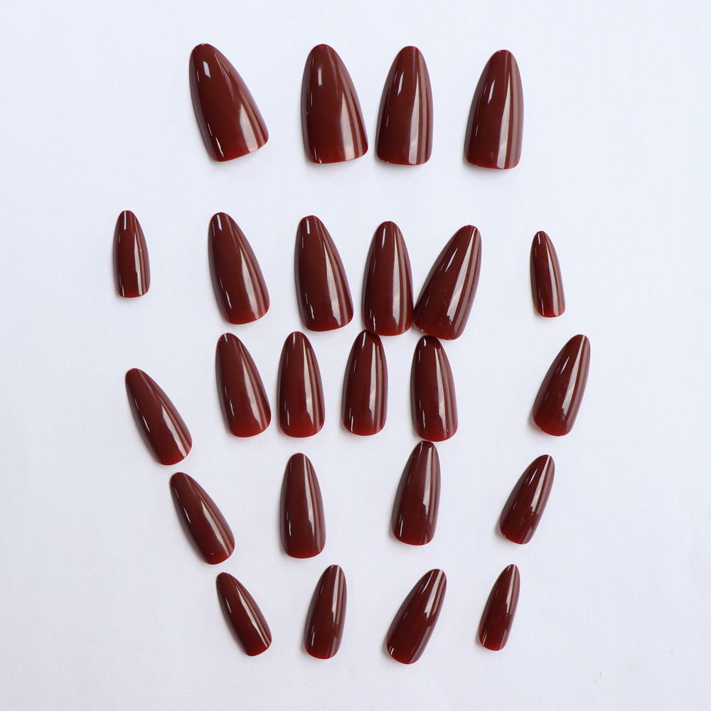 10Pcs/Set Simple Wine Red Fake - مراجعة Nail Art Red Wine وسعره