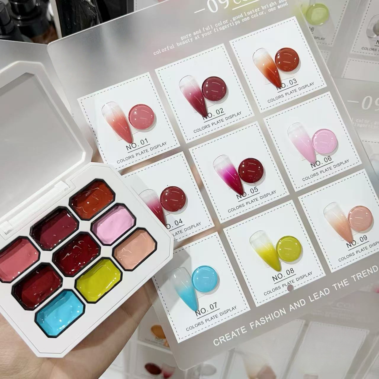 1pc Solid 9-grid Nail Patting  - مراجعة Nail Art Painting وسعره