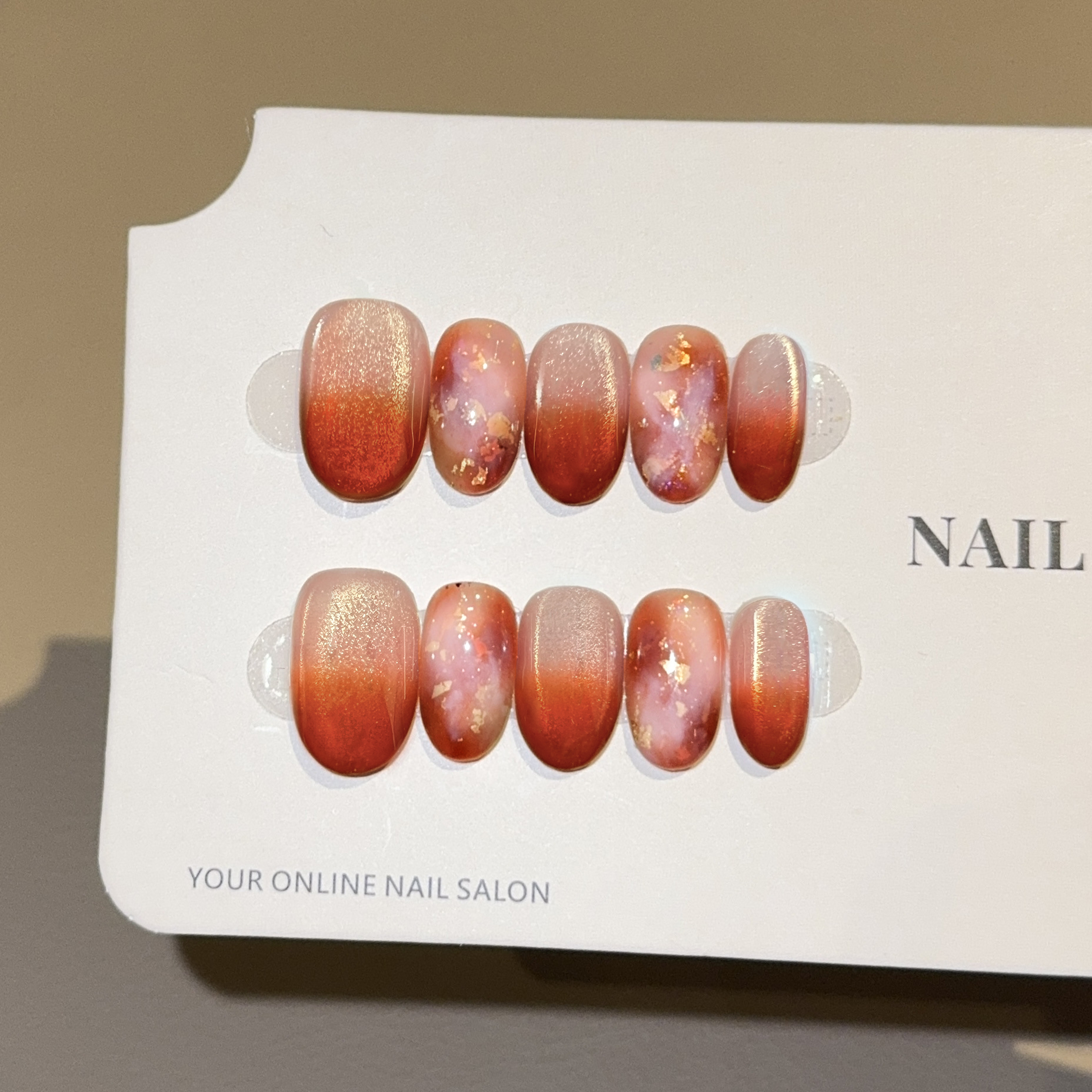 10Pcs Short Oval Black Color H - مراجعة Nail Art Elegant وسعره