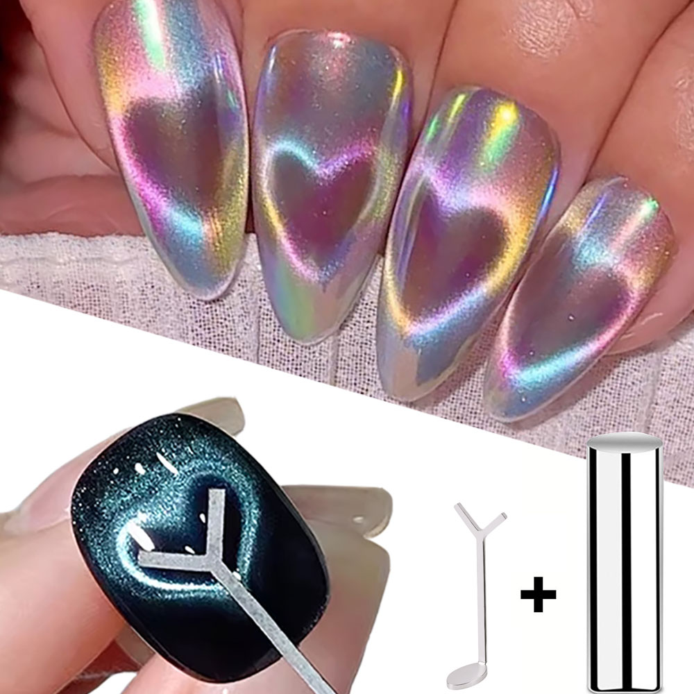 1/2/3/4pcs Y-Shaped Heart Cat  - مراجعة Nail Gel Polish Set وسعره