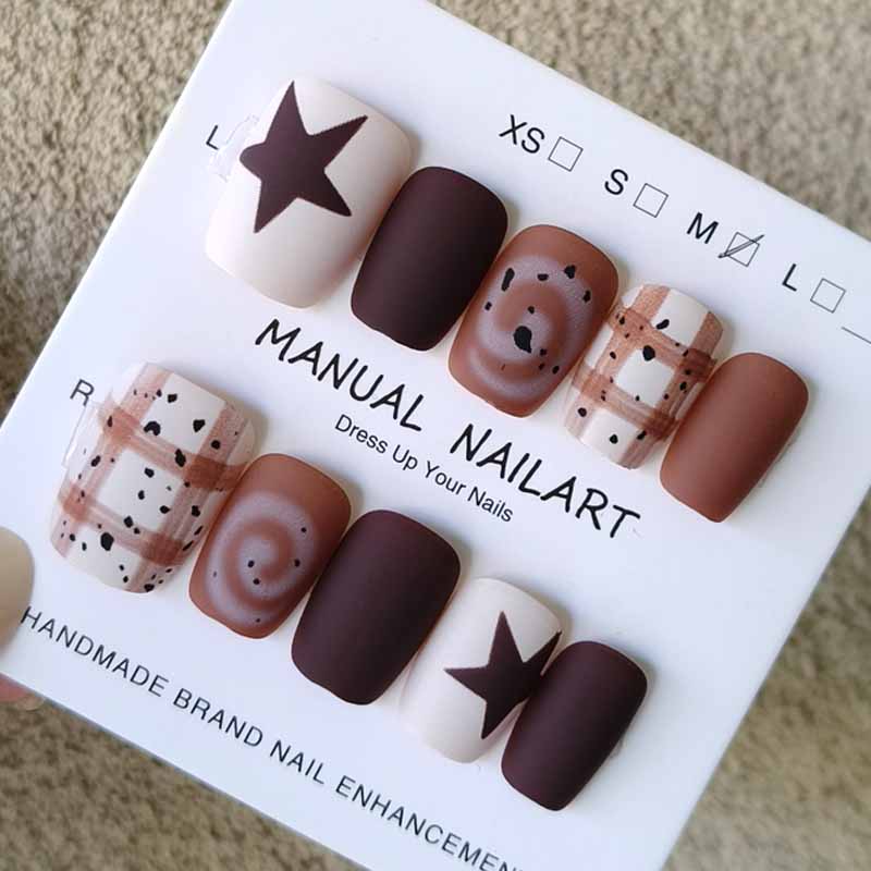 10Pcs Autumn and Winter Nail A - مراجعة Nail Art Painting وسعره