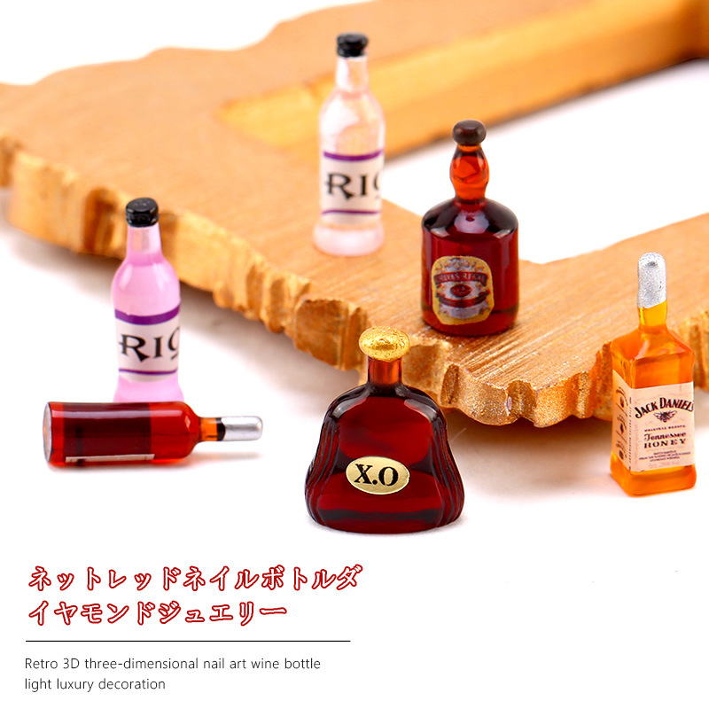 20*pcs New Wine Bottle Nail Ch - مراجعة Nail Art Red Wine وسعره