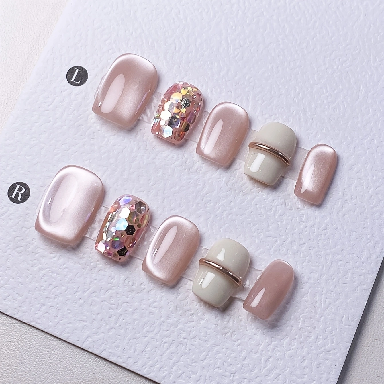 10 pieces of pure handmade alm - مراجعة Nail Art Elegant وسعره