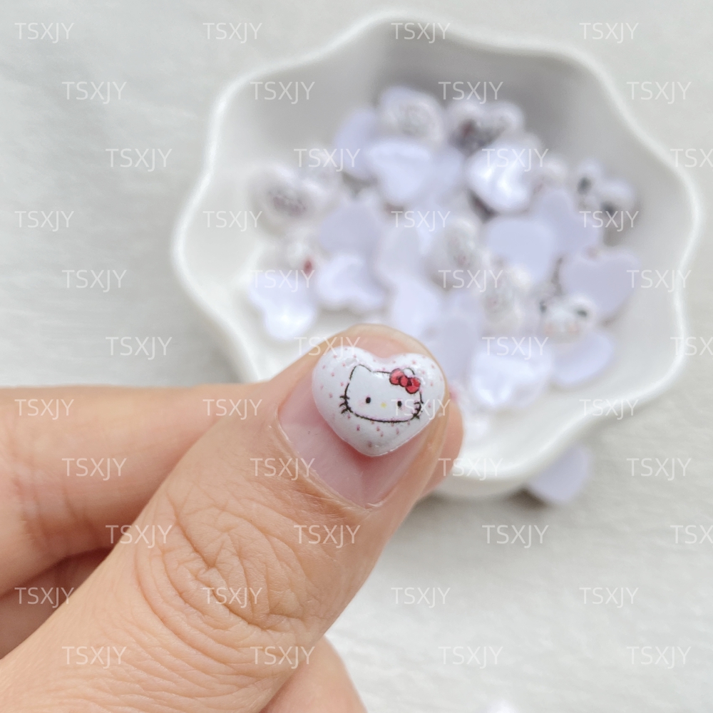 50PCS Mini Cartoon Heart Shape - مراجعة Nail Art Motif وسعره