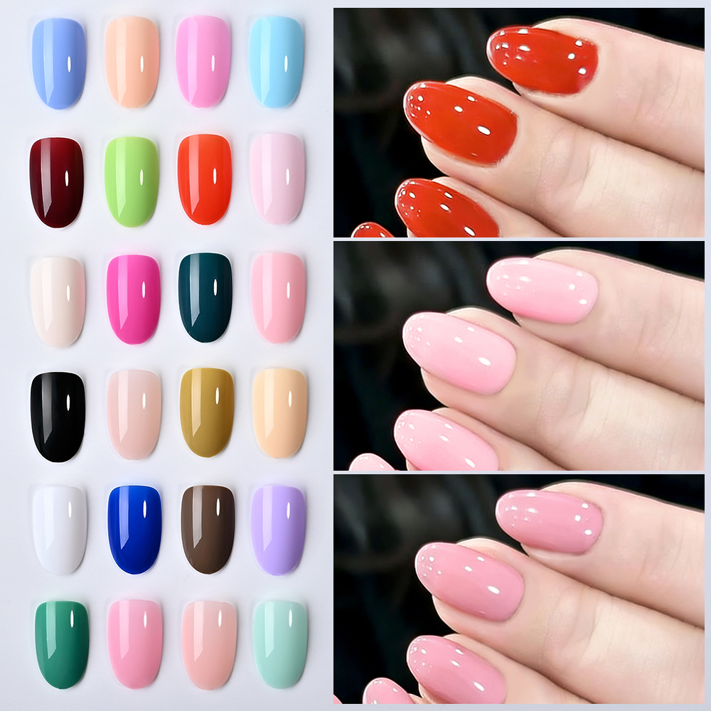 24Colors(288pcs) Colorful Shor - مراجعة Nail Art Oval وسعره