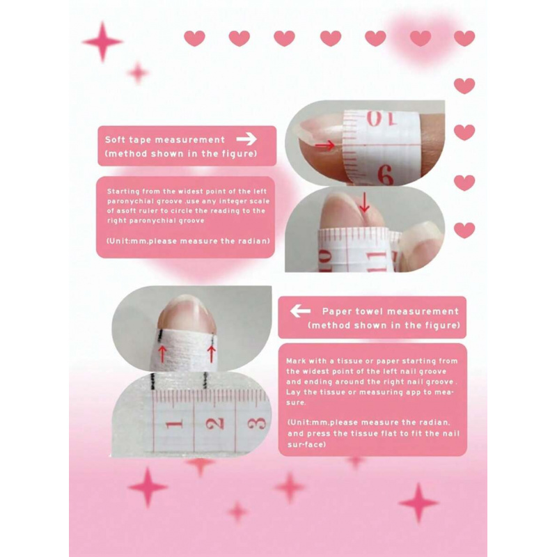10pcs handmade pink press on n - مراجعة Nail Art Oval وسعره