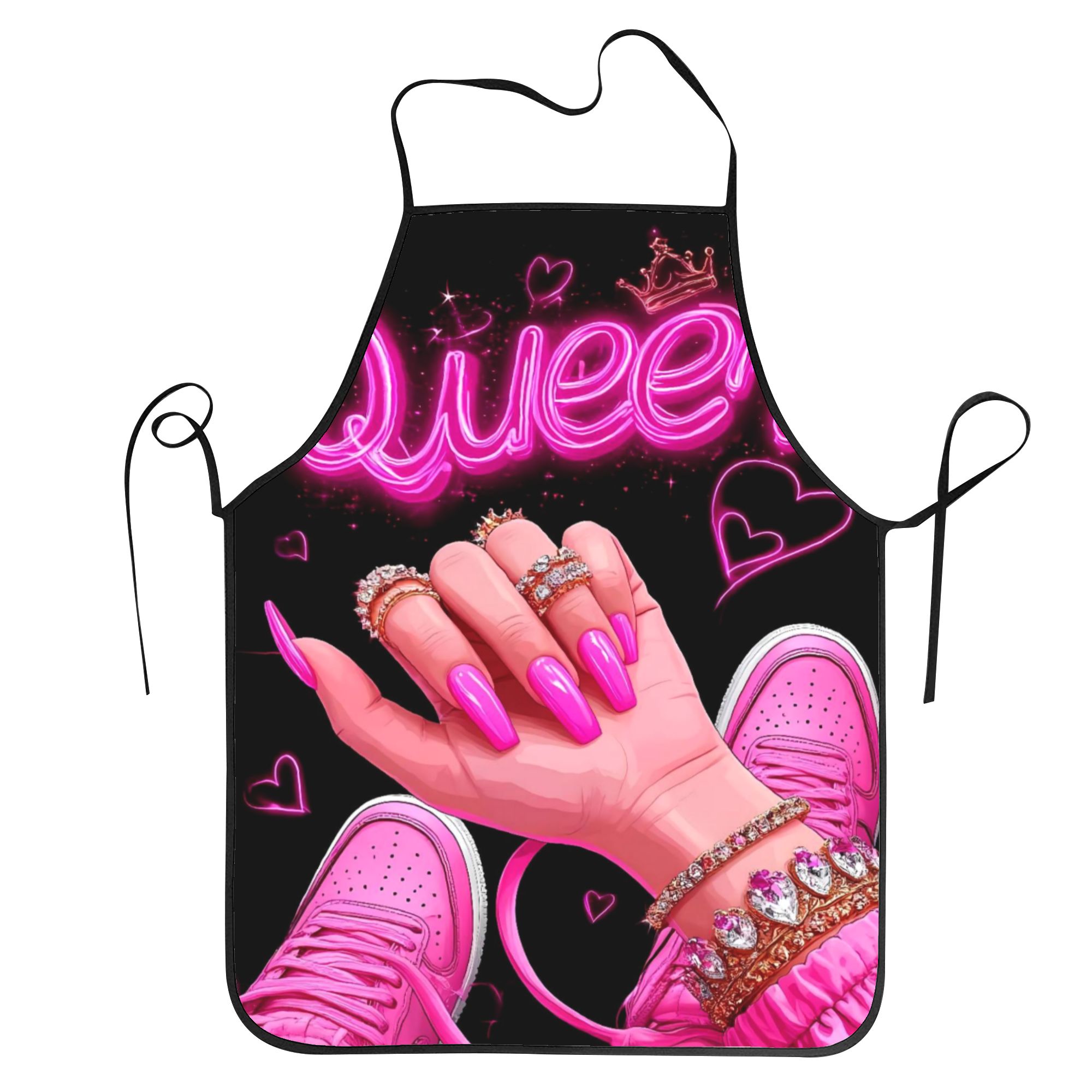 Pink Neon Queen Nail Art Print - مراجعة Nail Art Queen وسعره