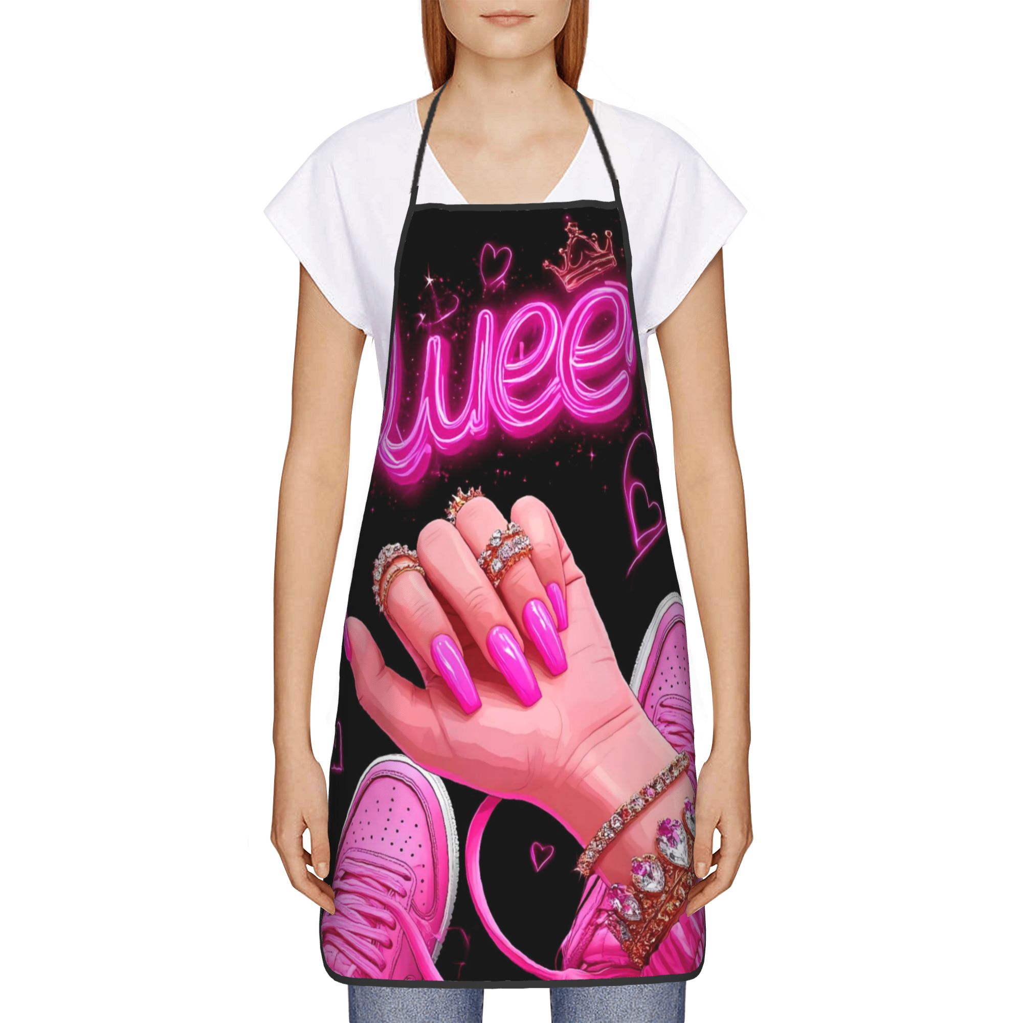 Pink Neon Queen Nail Art Print - مراجعة Nail Art Queen وسعره