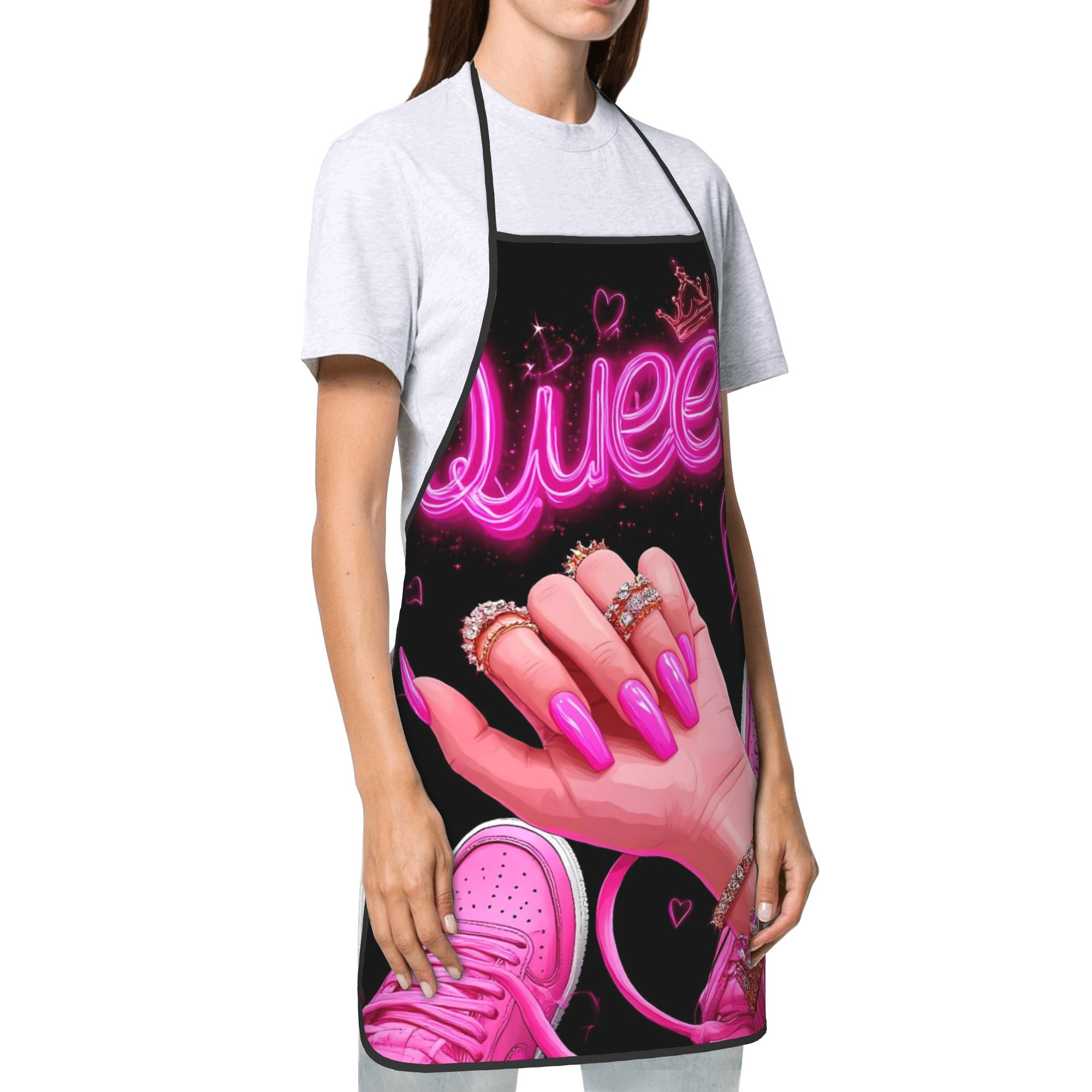 Pink Neon Queen Nail Art Print - مراجعة Nail Art Queen وسعره