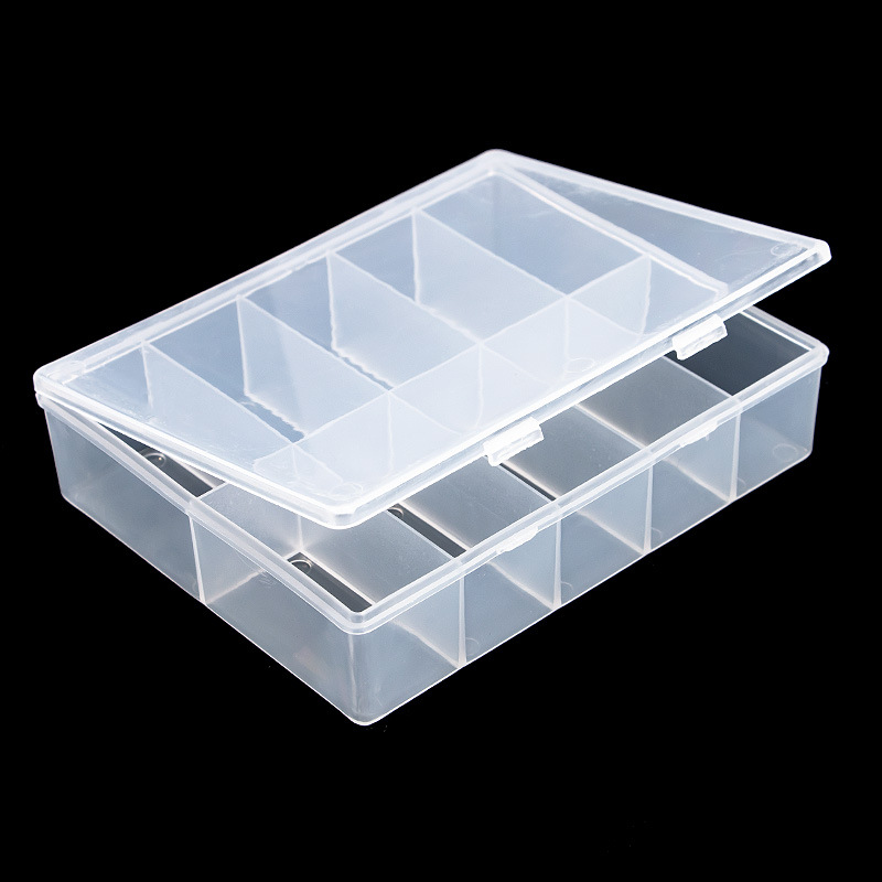 10 Grids Empty Clear Storage B - مراجعة Nail Art Motif وسعره