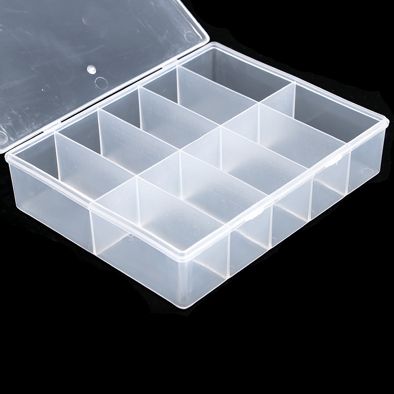 10 Grids Empty Clear Storage B - مراجعة Nail Art Motif وسعره