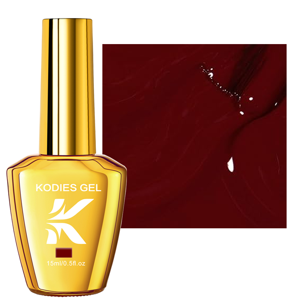 KODIES GEL Burgundy Red Gel Na - مراجعة Nail Art Red Wine وسعره