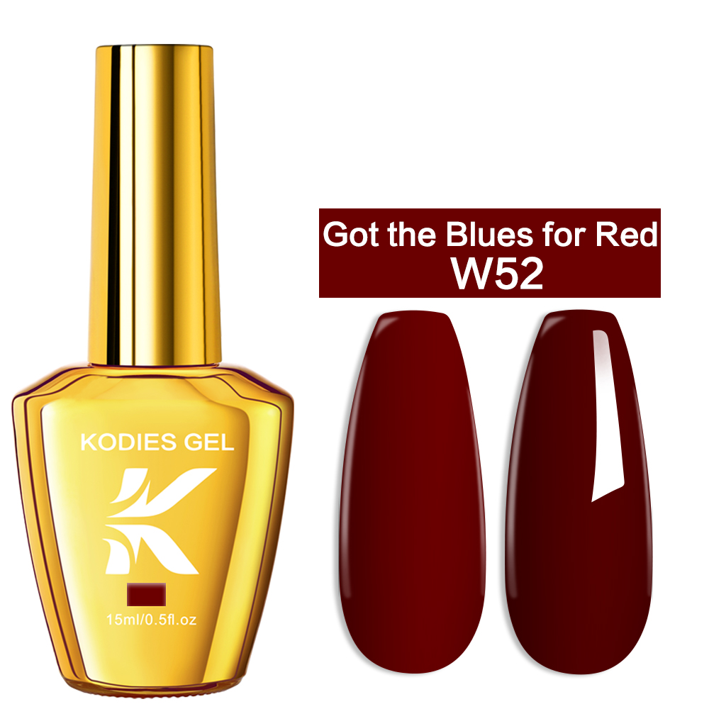KODIES GEL Burgundy Red Gel Na - مراجعة Nail Art Red Wine وسعره