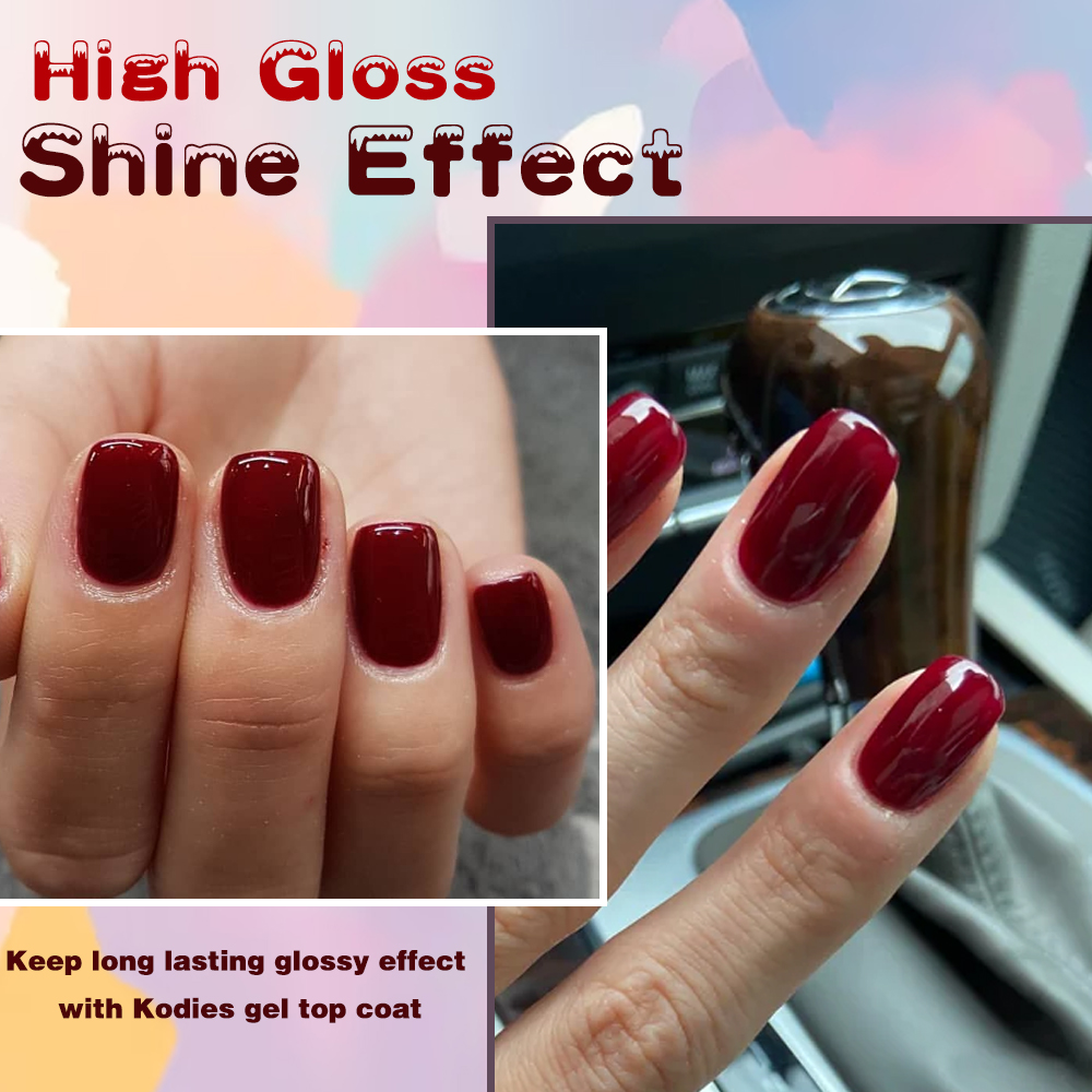KODIES GEL Burgundy Red Gel Na - مراجعة Nail Art Red Wine وسعره