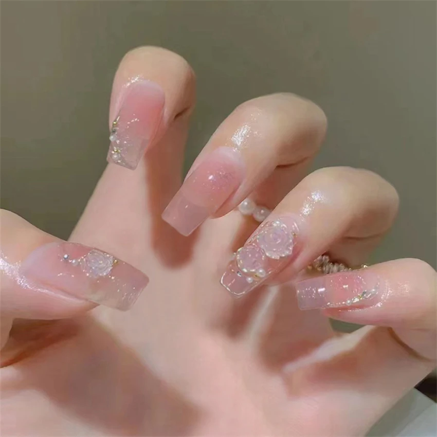 24Pcs/Set Fake Nails Art Bow P - مراجعة Nail Art Love وسعره