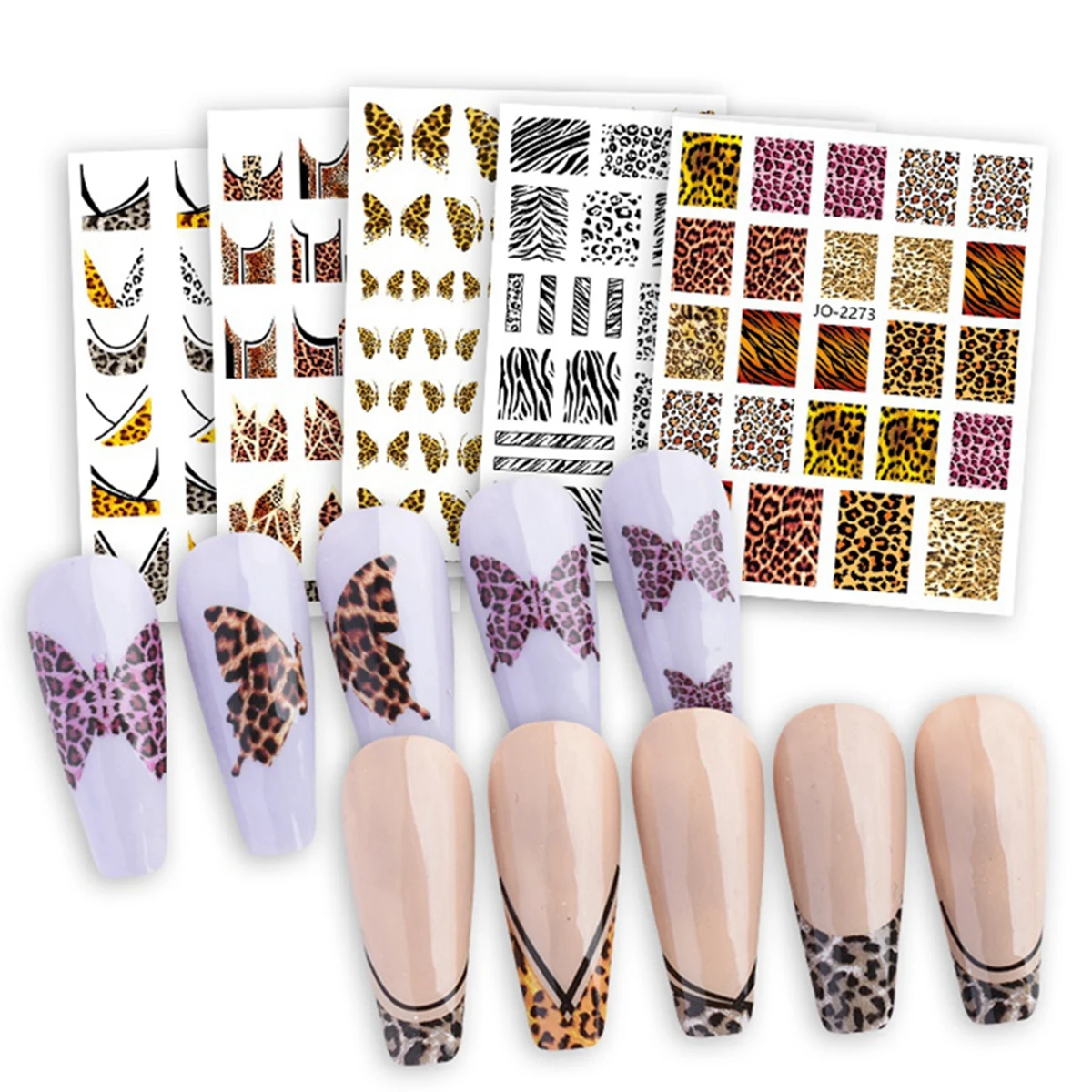 Leopard Print Series Nail Art  - مراجعة Nail Art Zebra Design وسعره