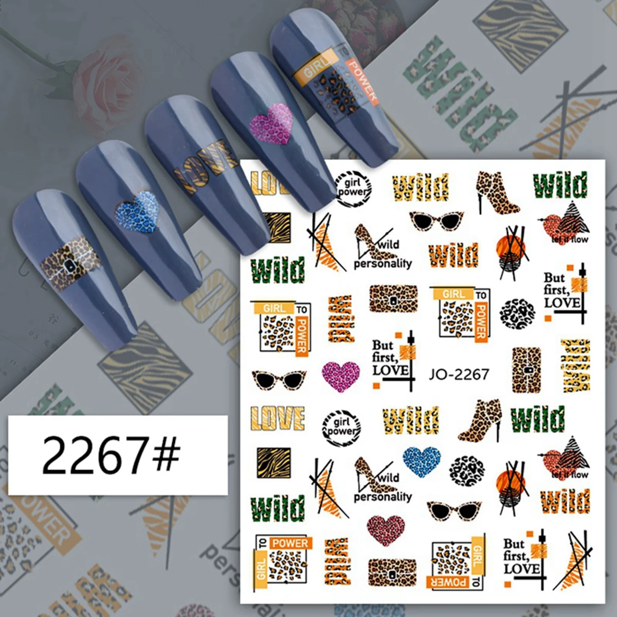 Leopard Print Series Nail Art  - مراجعة Nail Art Zebra Design وسعره