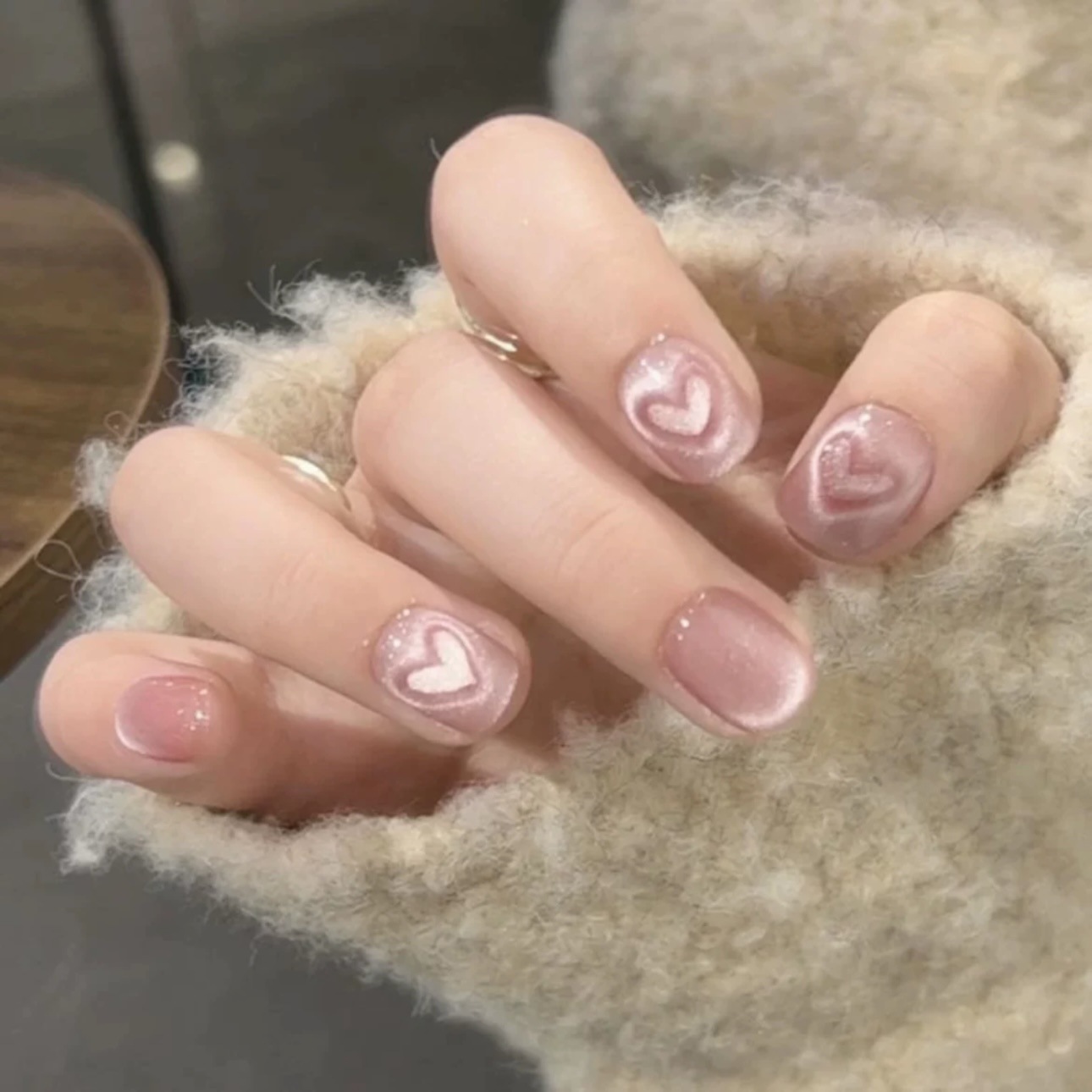 10pcs Pure Hand Pressed Short  - مراجعة Nail Art Love وسعره