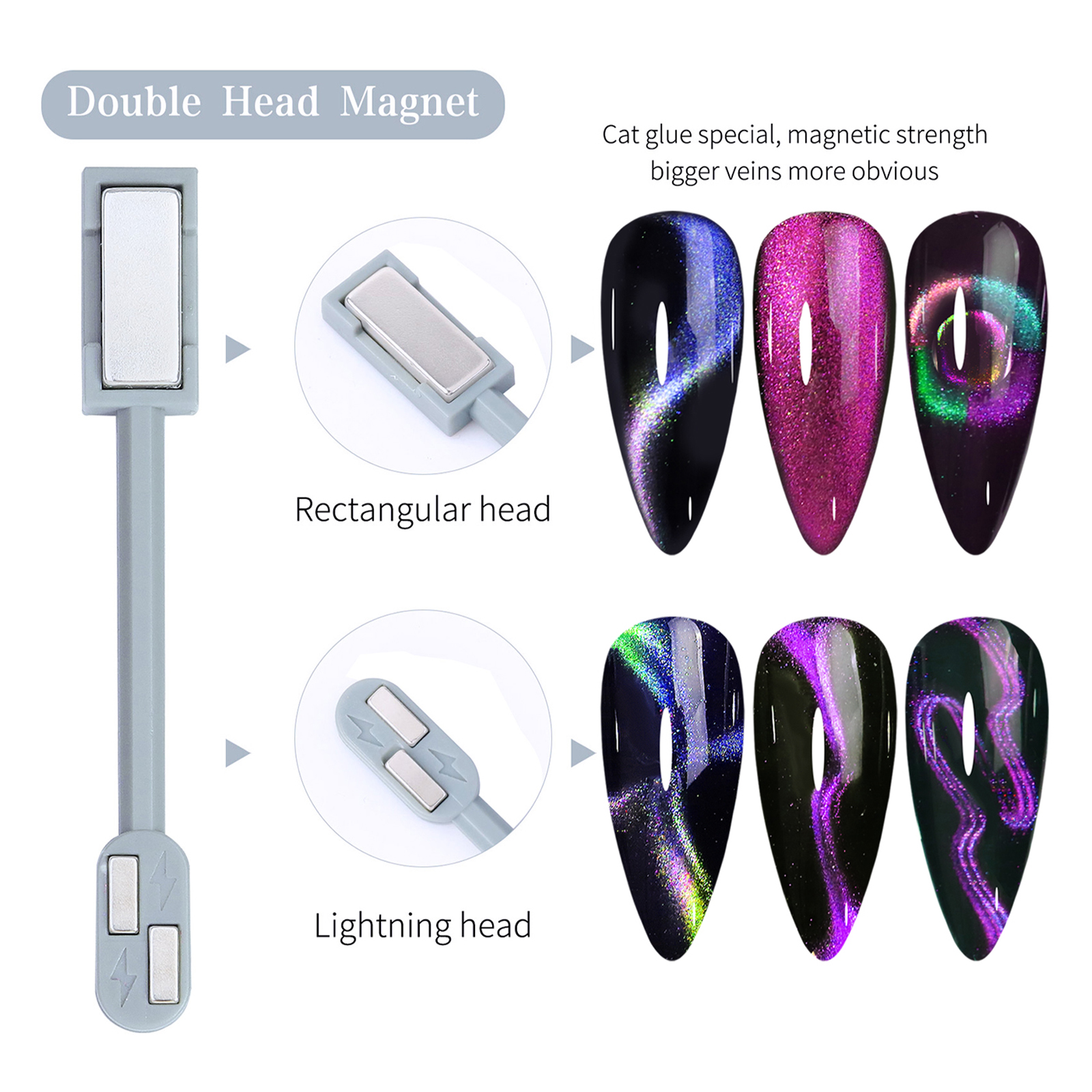 14pcs Cat Eye Nail Magnet Set  - مراجعة Nail Gel Polish Set وسعره