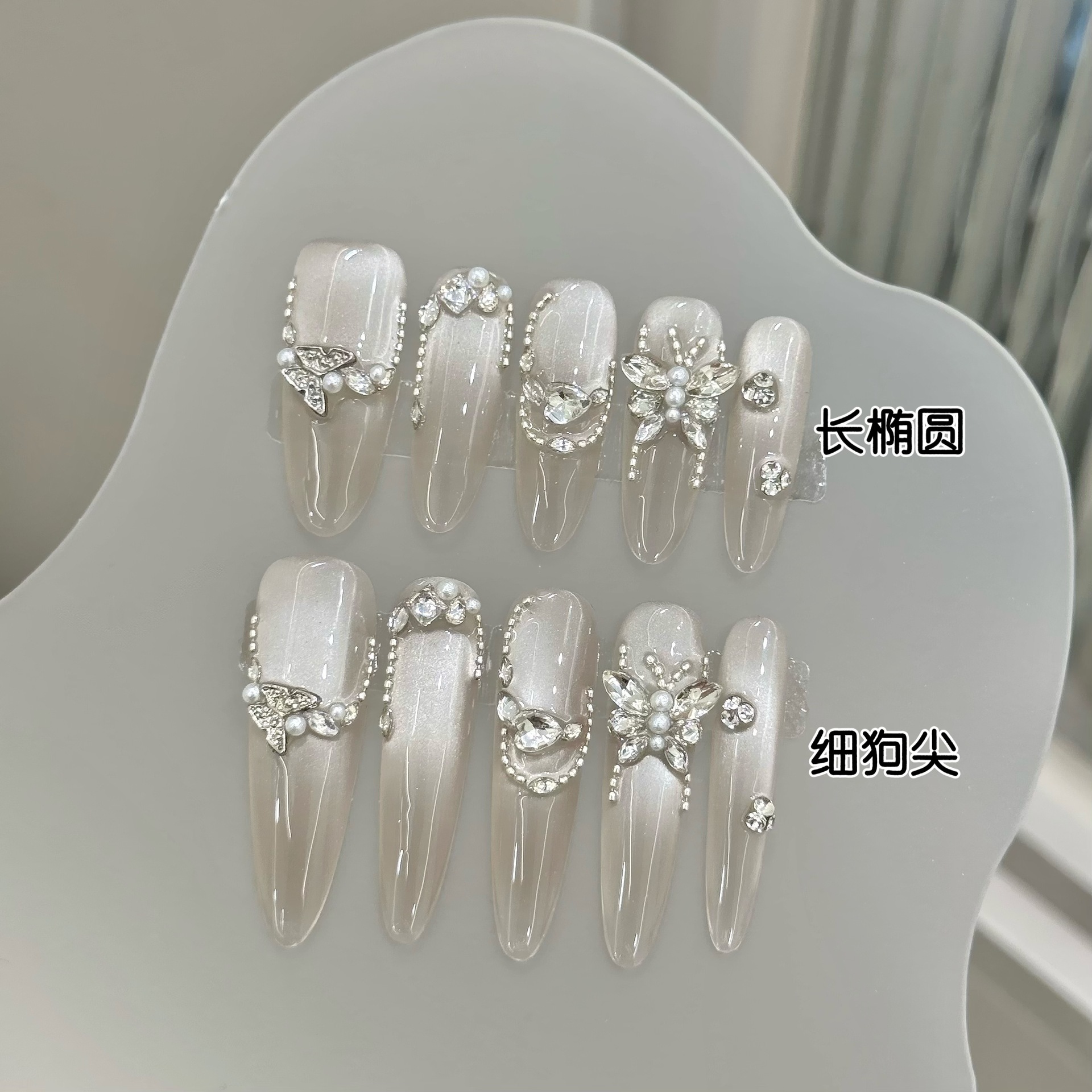 10pcs Simple Transparent False - مراجعة Nail Art Elegant وسعره
