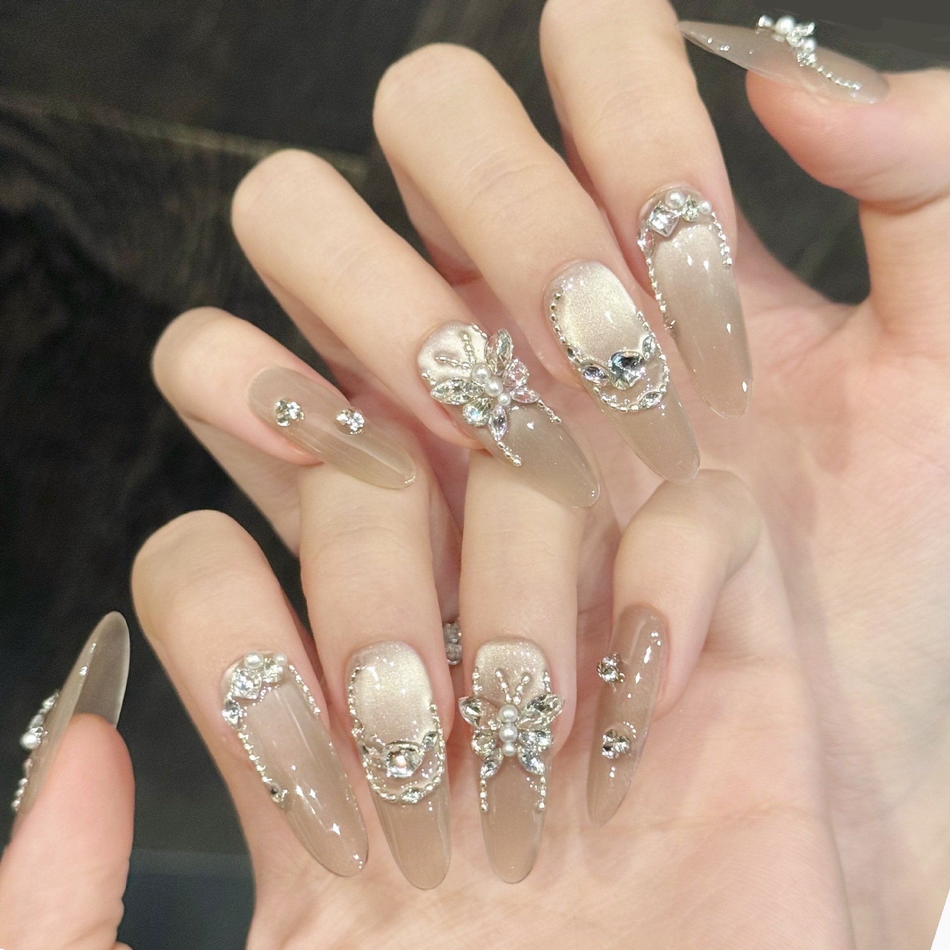 10pcs Simple Transparent False - مراجعة Nail Art Elegant وسعره