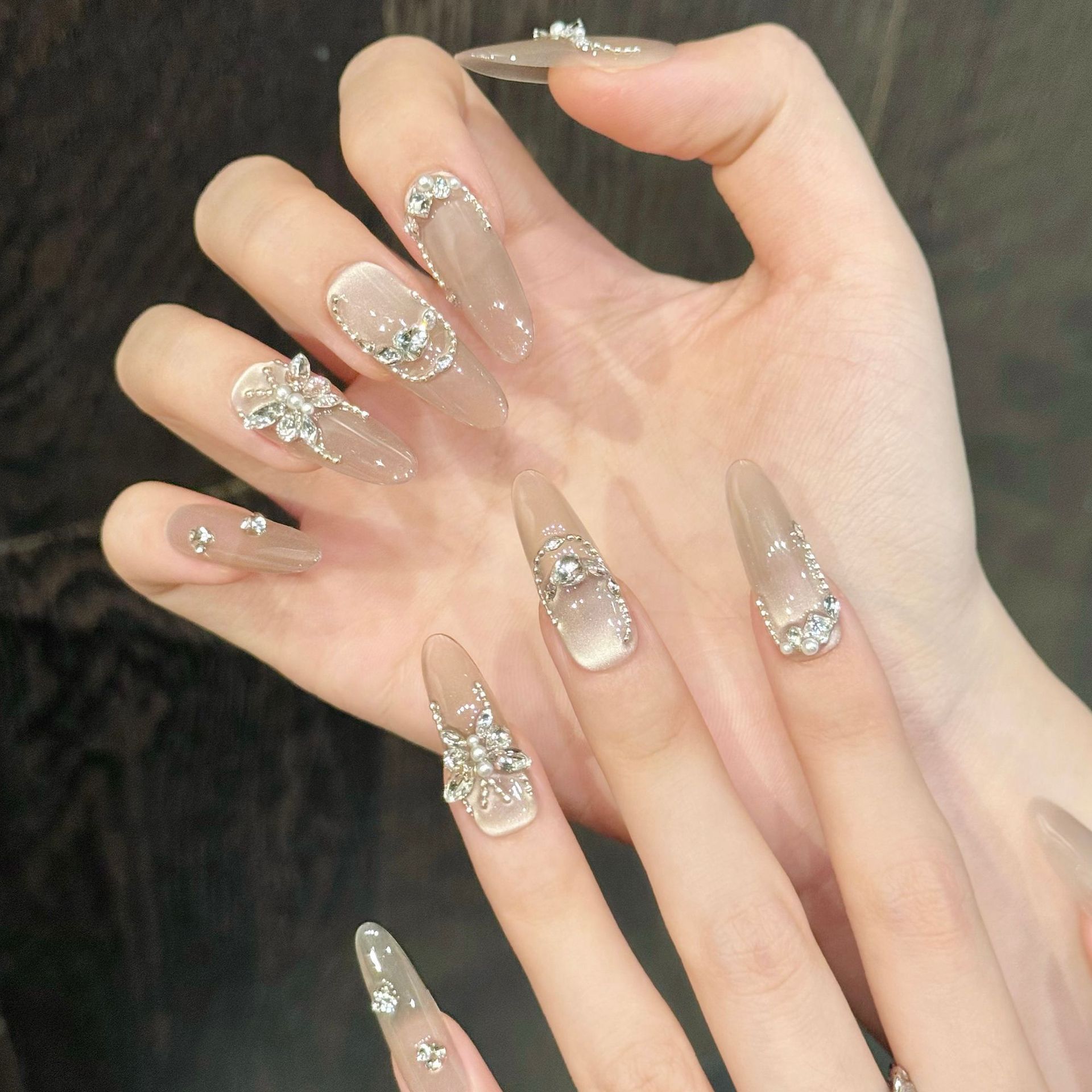 10pcs Simple Transparent False - مراجعة Nail Art Elegant وسعره