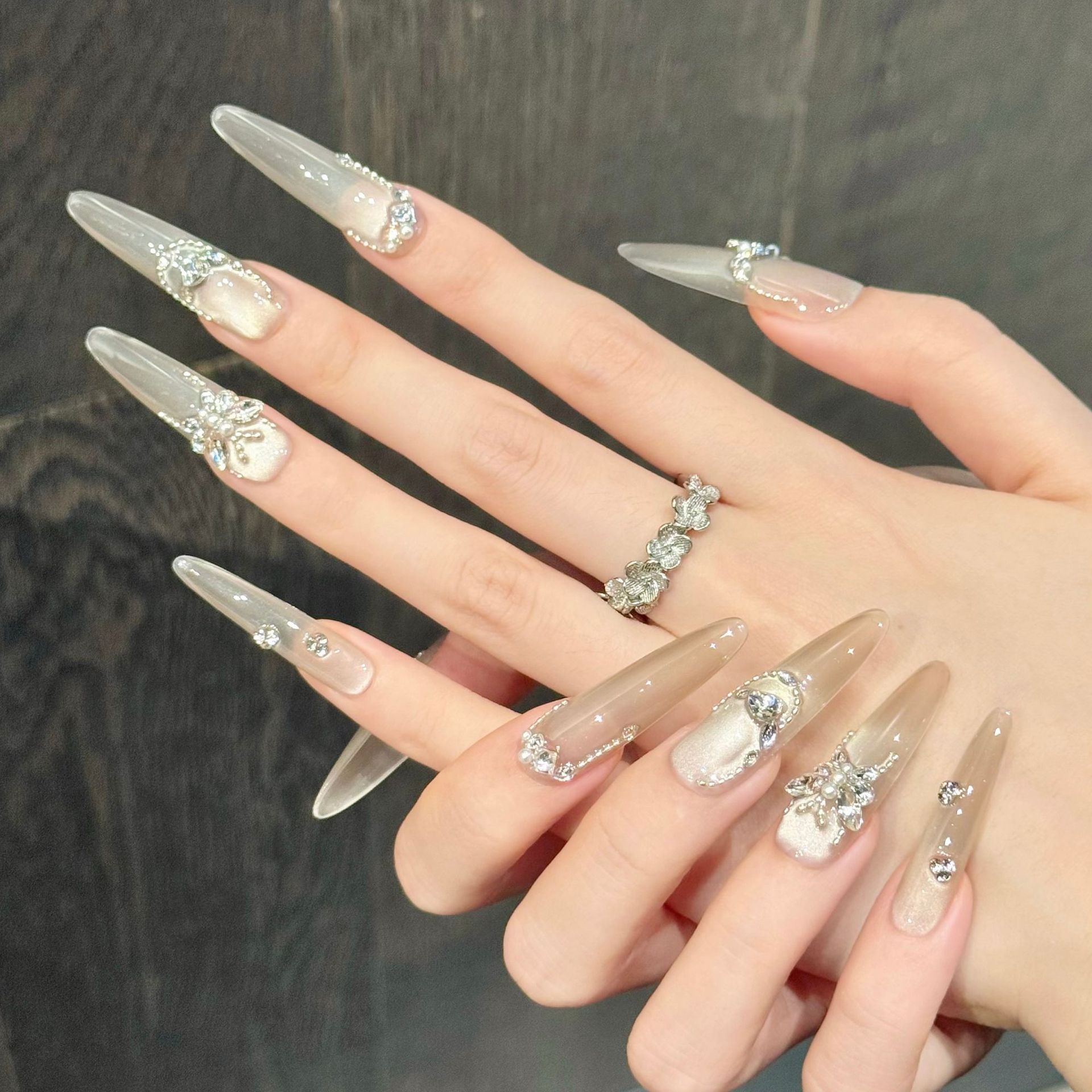 10pcs Simple Transparent False - مراجعة Nail Art Elegant وسعره