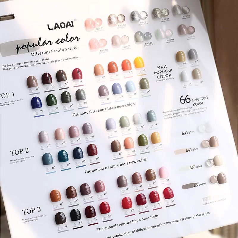 LADAI 66 Colors New Trend Whol - مراجعة Nail Gel Polish Set وسعره