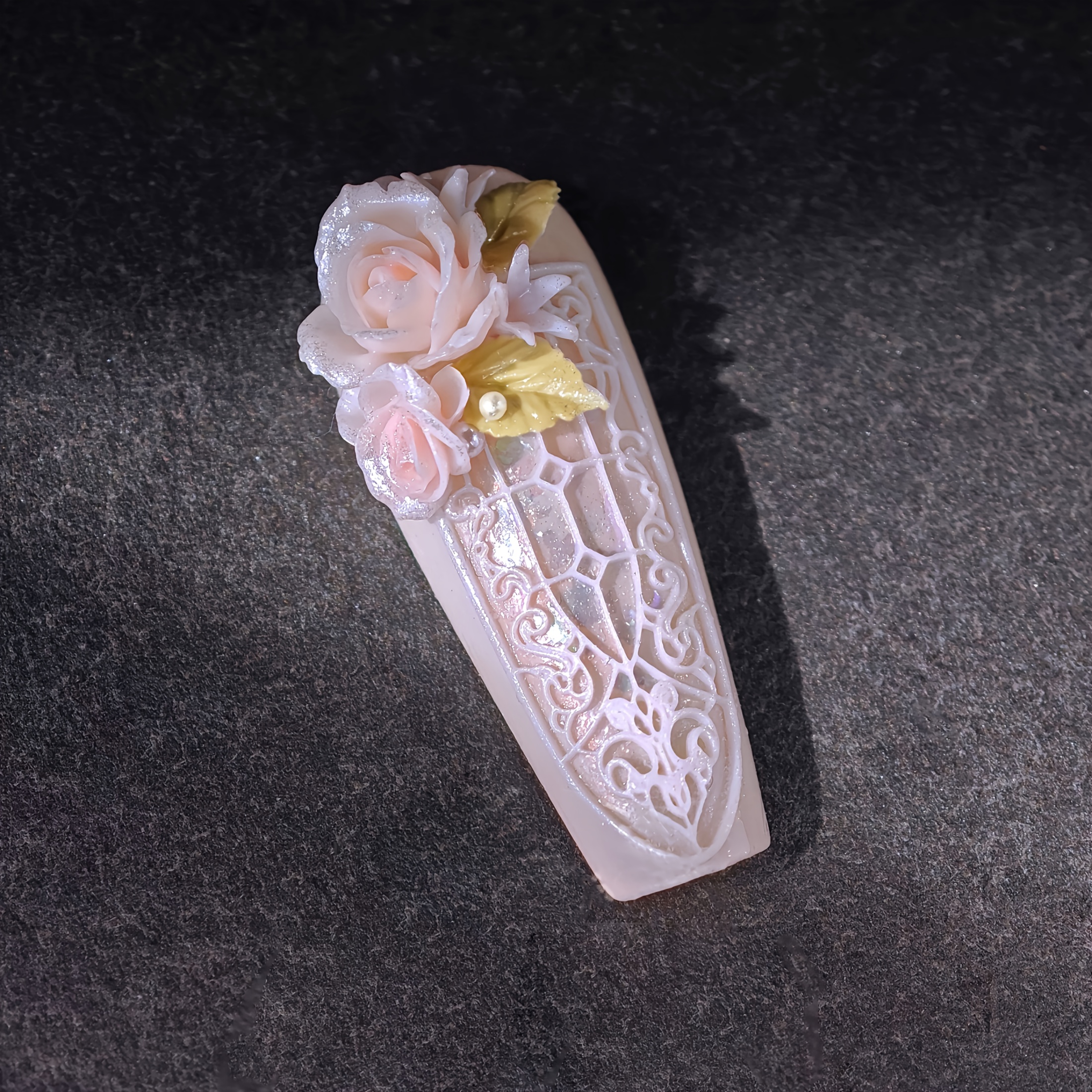 Elegant Rose Flower Nail Art S - مراجعة Nail Art Elegant وسعره