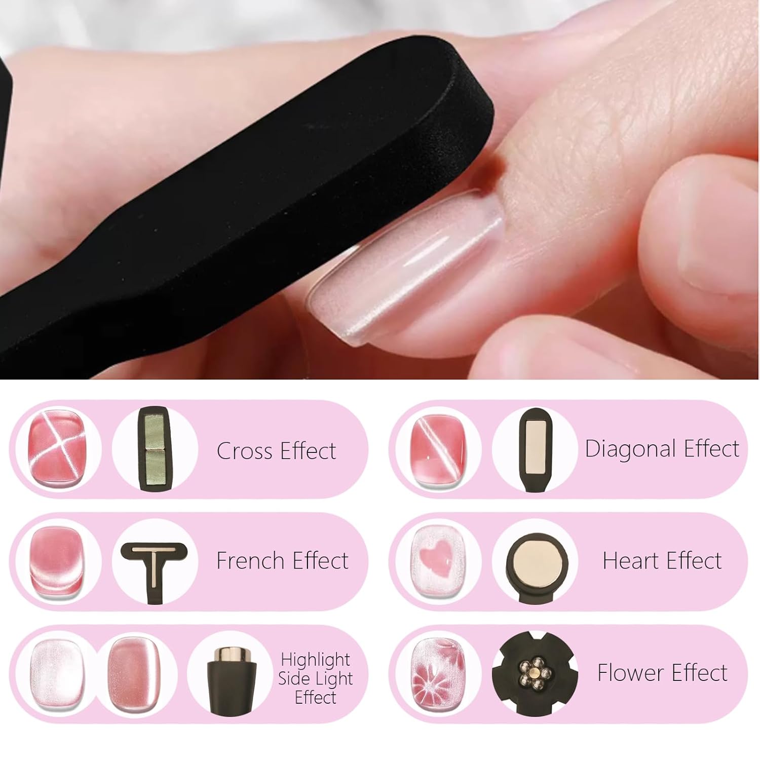 YIKOOLIN 6-in-1 Nail Art Magne - مراجعة Nail Art Love وسعره