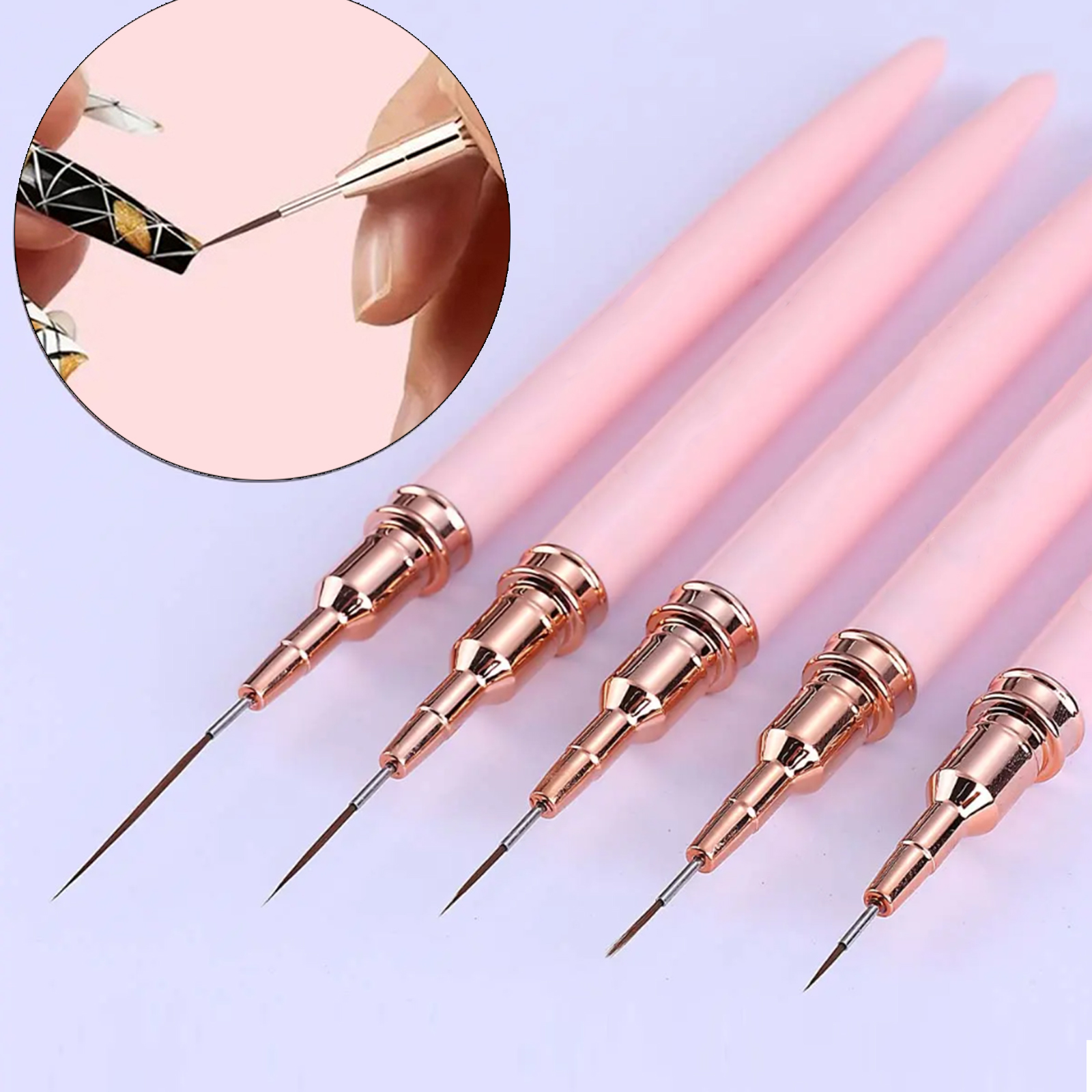 5-Piece Nail Art Pen Set, Ultr - مراجعة Nail Gel Polish Set وسعره