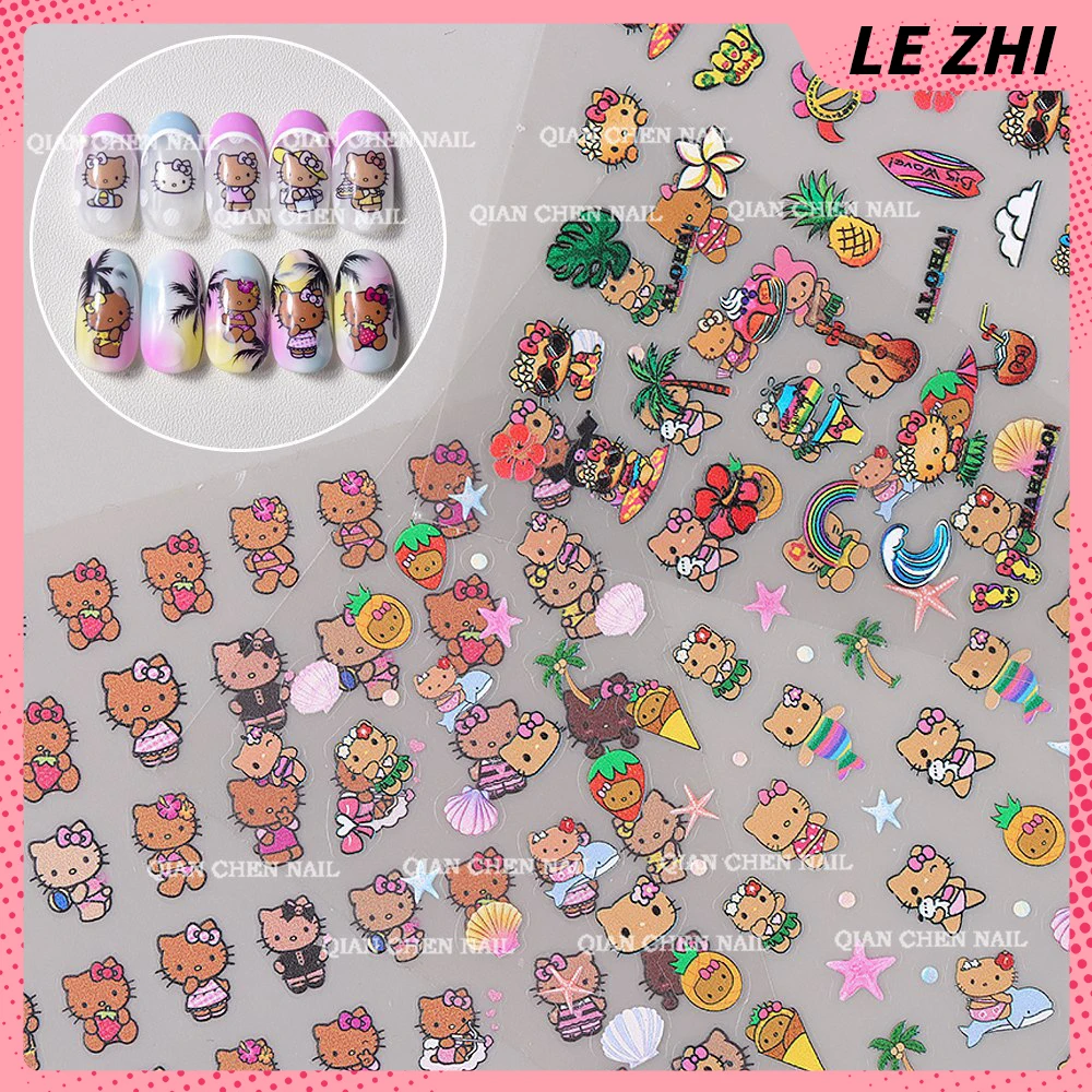 Kawaii Cartoon Nail Art Sticke - مراجعة Nail Art Motif وسعره