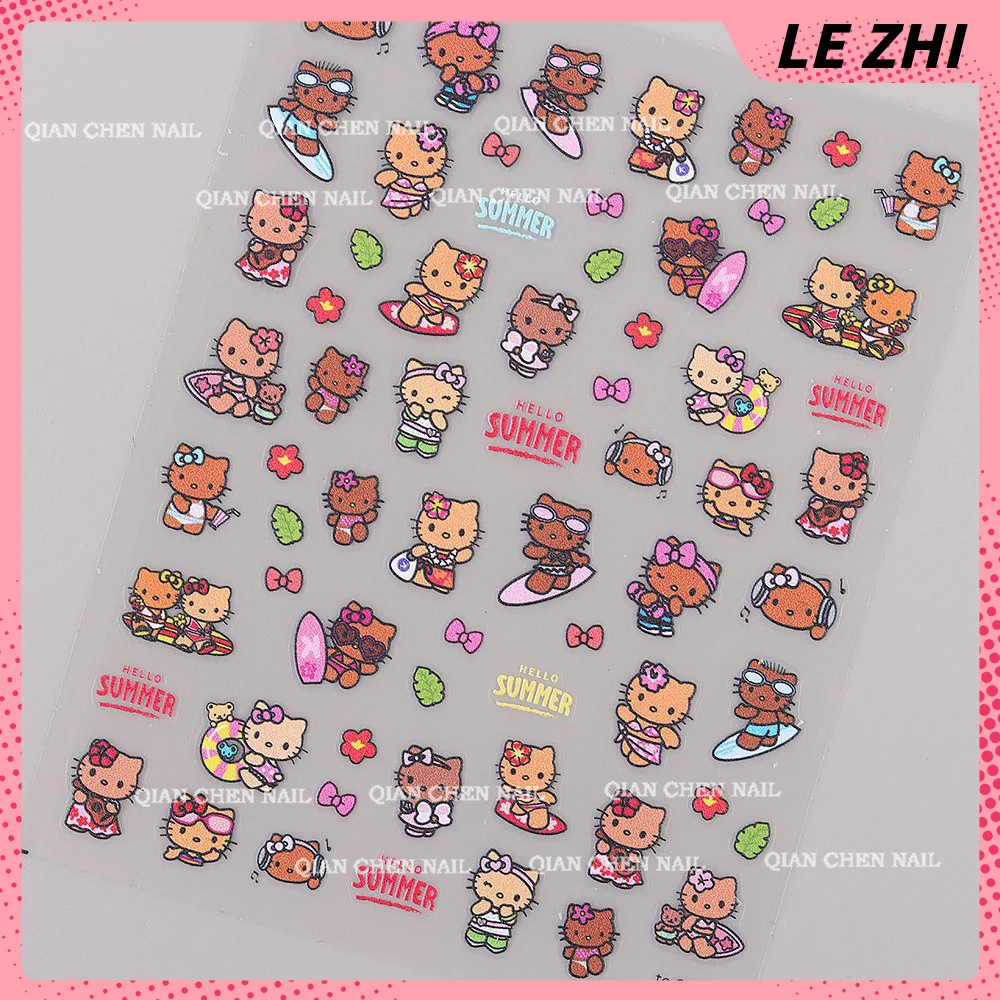 Kawaii Cartoon Nail Art Sticke - مراجعة Nail Art Motif وسعره