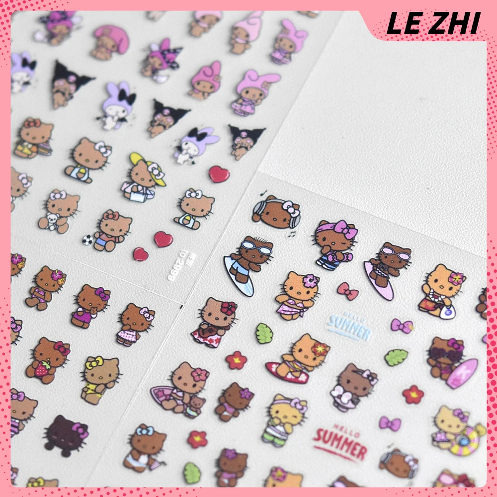 Kawaii Cartoon Nail Art Sticke - مراجعة Nail Art Motif وسعره